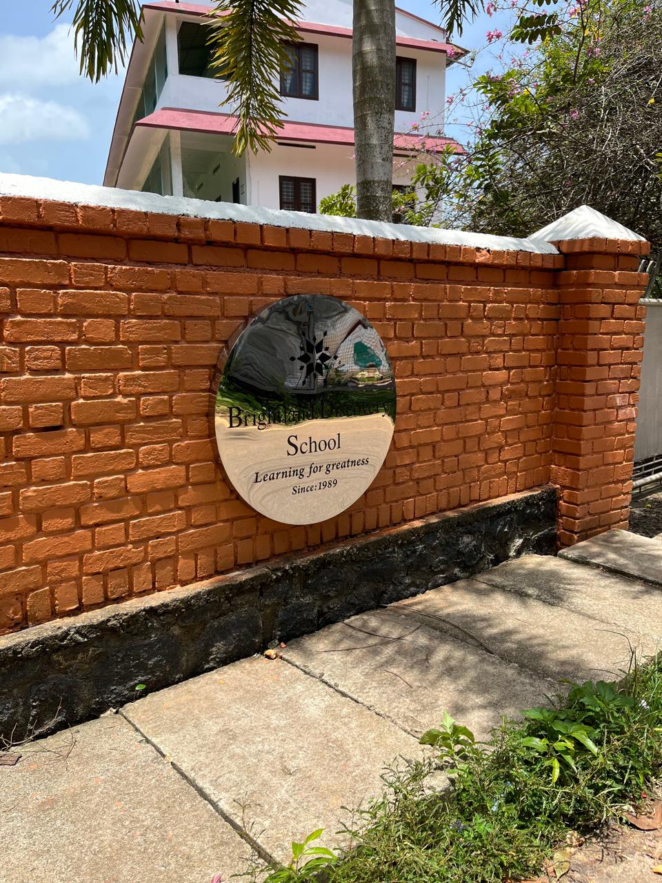 Bright School Entrance Signage