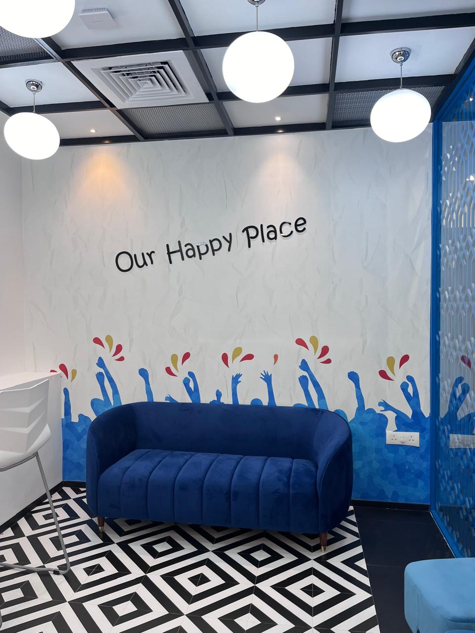 Office Lounge with Mural
